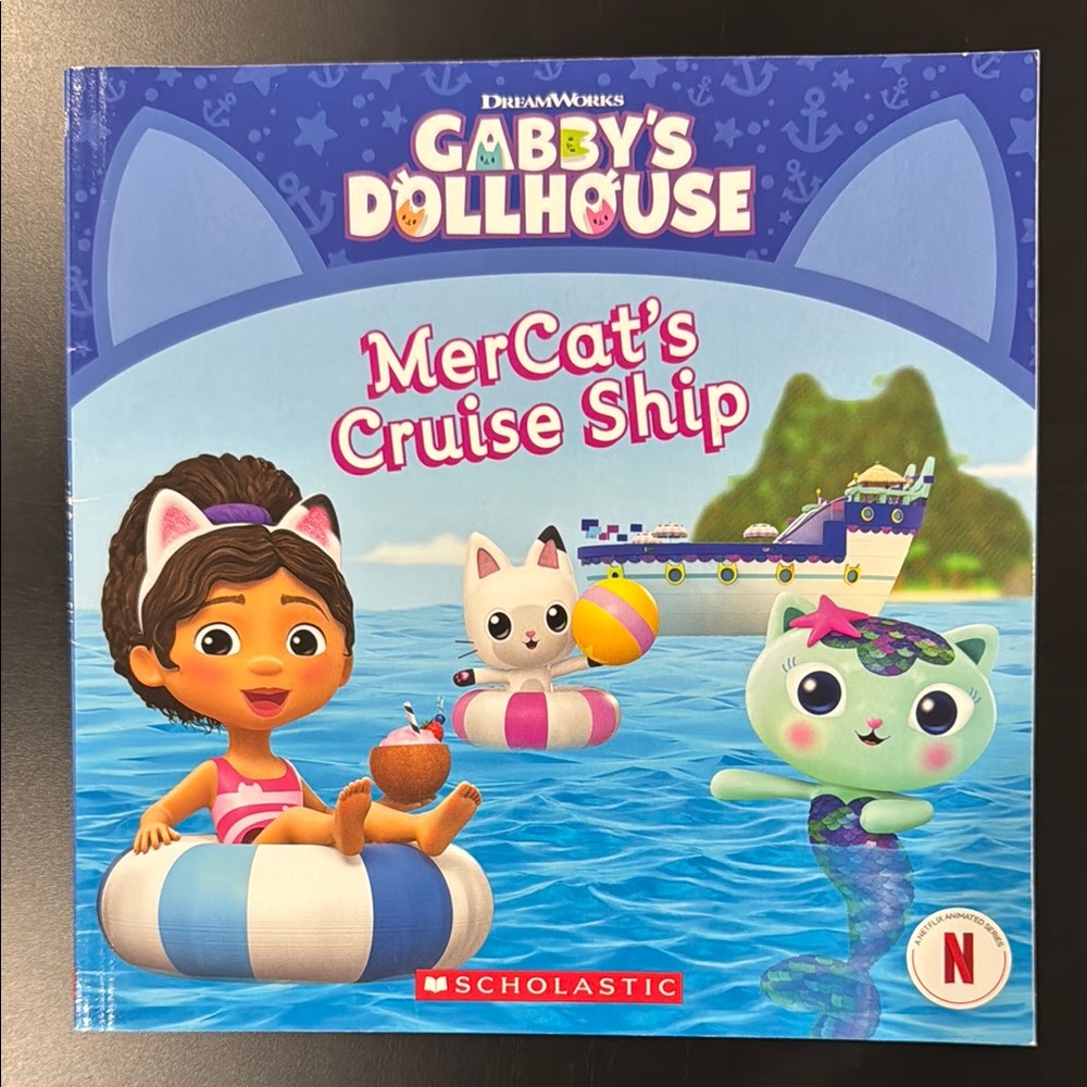 Gabby’s Dollhouse: MerCat’s Cruise Ship - Scholastic Softcover Children’s Book